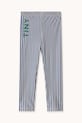 Tinycottons legginsy dziecięce STRIPES SHINY LEGGINGS AW25.331 niebieski AW25