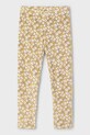 Mayoral legginsy dziecięce dzianina żółty 4715.6J.Mini.9BYA