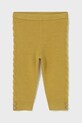 Mayoral legginsy niemowlęce dzianina żółty 10015.4E.Baby.9BYA