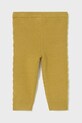 Mayoral legginsy niemowlęce 10015.4E.Baby.9BYA żółty AW25