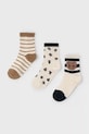 Mayoral șosete bebe 3-pack alb 10056.6G.Mini.9BYA