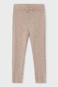 Mayoral legginsy dziecięce dzianina brązowy 10059.6J.Mini.9BYA