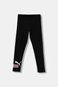 Puma legginsy dziecięce ESS 2 COLOR No.1 Logo? Leggings G z elastanem czarny 686073