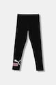 Puma legginsy dziecięce ESS 2 COLOR No.1 Logo? Leggings G z elastanem czarny 686073