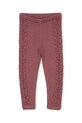 Konges Sløjd legginsy bawełniane dziecięce CABBY PANTS GOTS Planet friendly różowy KS103738.9BYA