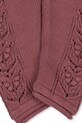 Konges Sløjd legginsy bawełniane dziecięce CABBY PANTS GOTS różowy KS103738.9BYA