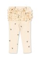 Детские хлопковые леггинсы Konges Sløjd SUI FRILL PANTS GOTS KS104003.9BYA бежевый AW25