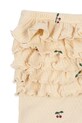 Девочка Детские хлопковые леггинсы Konges Sløjd SUI FRILL PANTS GOTS KS104003.9BYA бежевый