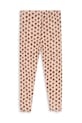 Dziewczynka Konges Sløjd legginsy dziecięce NIA PANTS GOTS KS103944.9BYA pomarańczowy