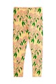 Mini Rodini legginsy dziecięce Alpine flowers 25730121 żółty AW25