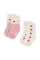 Nogavice za dojenčka Konges Sløjd 2 PACK JAQUARD SOCKS 2-pack roza KS103642.9BYA