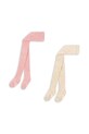 Otroške žabice Konges Sløjd 2 PACK RIB TIGHTS 2-pack roza KS103648.9BYA