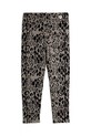 Mini Rodini koszula z dodatkiem wełny Leopard wzorzyste szary 25730127