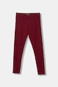 Dětské legíny United Colors of Benetton pletenina burgundské 3MT1CF02G.G.Season.9BYA