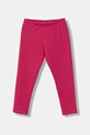 United Colors of Benetton legginsy dziecięce z elastanem różowy 3MT1GF01L.P.Season.9BYA