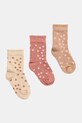 United Colors of Benetton skarpetki dziecięce 3-pack beżowy 6AO3A7007.G.W.seasonal