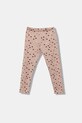 United Colors of Benetton legginsy dziecięce wzorzyste różowy 3UJJGF04X.P.seasonal
