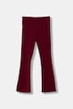 United Colors of Benetton leggins copii tricotaj burgundia 3DKECF037.G.Season.9BYA
