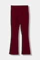 United Colors of Benetton leggins copii 3DKECF037.G.Season.9BYA burgundia AW25