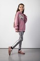 Coccodrillo legginsy dziecięce z elastanem srebrny ZC5122101RGJ
