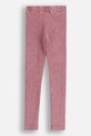 Coccodrillo legginsy z bawełną dziecięce ZC5122102CGJ różowy AW25