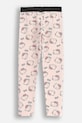 Coccodrillo legginsy z bawełną dziecięce ZC5122101LGD różowy AW25