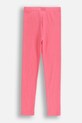 Coccodrillo legginsy dziecięce z bawełną ZC5122101RGK różowy AW25