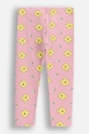 Леггинсы с хлопком для младенцев Coccodrillo ZC5122102LGD розовый AW25