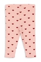 Konges Sløjd legginsy bawełniane dziecięce MINNIE PANTS GOTS KS104515.9BYA różowy AW25