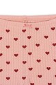 Konges Sløjd legginsy bawełniane dziecięce MINNIE PANTS GOTS różowy KS104515.9BYA