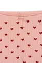 Konges Sløjd legginsy bawełniane dziecięce MINNIE PANTS GOTS różowy KS104515.9BYA