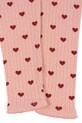 Konges Sløjd legginsy bawełniane dziecięce MINNIE PANTS GOTS KS104515.9BYA różowy