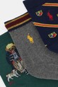 CHLAPEC Dětské ponožky Polo Ralph Lauren 3-pack 442P03160001 zelená