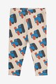 Bobo Choses legginsy niemowlęce Doggy Mate 225AB062 beżowy AW25