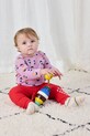 Chłopiec Bobo Choses legginsy niemowlęce 225AB070 czerwony