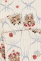 Konges Sløjd legginsy bawełniane dziecięce MINNIE PANTS GOTS beżowy KS103922.9BYA