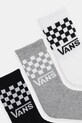 Vans skarpetki dziecięce Classic Check Crew 3-pack VN000Q1QY281 biały AW25