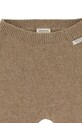 Chłopiec Donsje półśpioszki niemowlęce wełniane Matsie Merino Wool Leggings Bear 3039101 brązowy