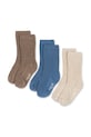 Konges Sløjd skarpetki dziecięce 3 PACK RIB SOCKS 3-pack niebieski KS103656.9BYA