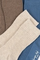 Konges Sløjd skarpetki dziecięce 3 PACK RIB SOCKS 3-pack KS103656.9BYA niebieski AW25