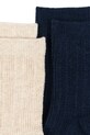Otroške nogavice Konges Sløjd 2 PACK PONTELLE SOCKS 2-pack KS103645.9BYA mornarsko modra AW25