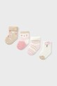 Дитячі шкарпетки Mayoral Newborn 4-pack рожевий 9917.1A.Newborn.9BYA