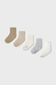 Mayoral Newborn skarpety dziecięce 6-pack beżowy 9918.1D.Newborn.9BYA