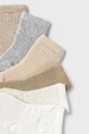 Mayoral Newborn skarpety dziecięce 6-pack 9918.1D.Newborn.9BYA beżowy AW25