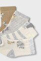 Mayoral Newborn skarpetki dziecięce 4-pack 9921.2F.Newborn.9BYA beżowy AW25