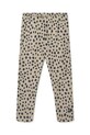 Liewood legginsy dziecięce Marien Printed Rib Leggings LW20353.9BYA beżowy AW25