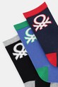 United Colors of Benetton skarpetki dziecięce 4-pack 6AO30704E.G.seasonal szary AW25