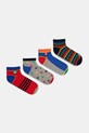 United Colors of Benetton skarpetki dziecięce 4-pack czerwony 6AO50704G.G.seasonal