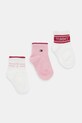 Tommy Hilfiger skarpetki dziecięce 3-pack różowy 701236341.9BYA
