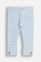 Coccodrillo legginsy bawełniane niemowlęce wzorzyste niebieski ZC5122103BBN
